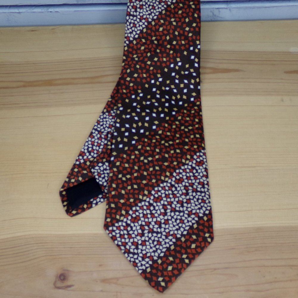 Vintage J.C. Penny Graphic Striped 56" Tie     099